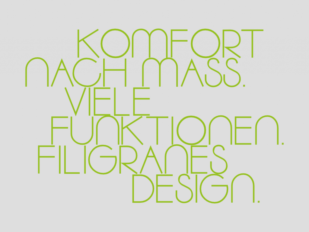 komfort nach mass